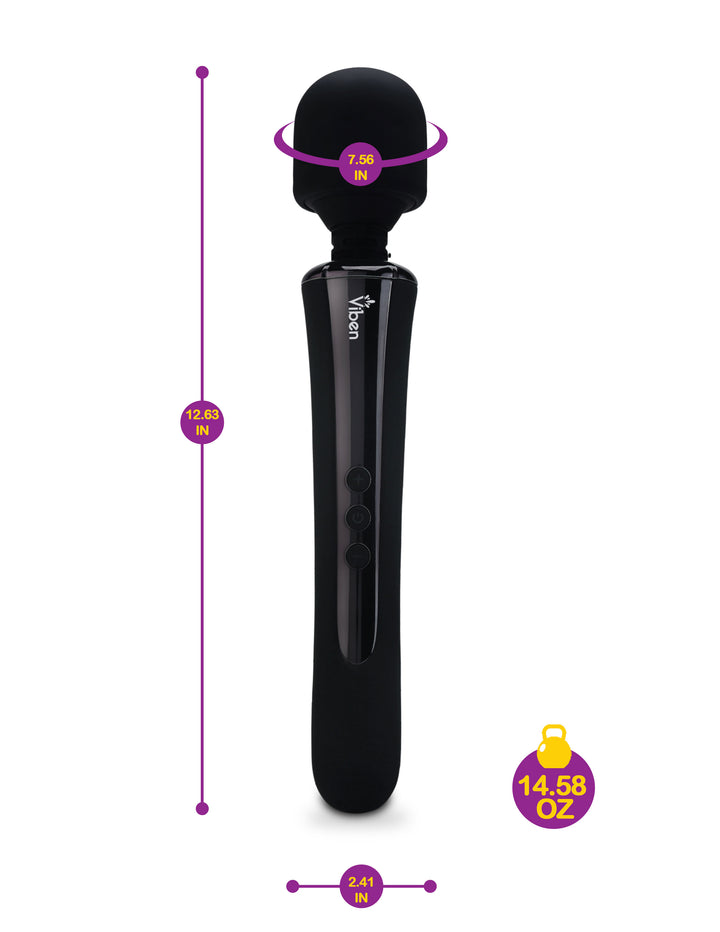 VIBEN OBSESSION INTENSE WAND LARGE MASSAGER BLACK