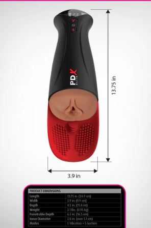PDX Elite Fuck-O-Matic Pro XL – Brown